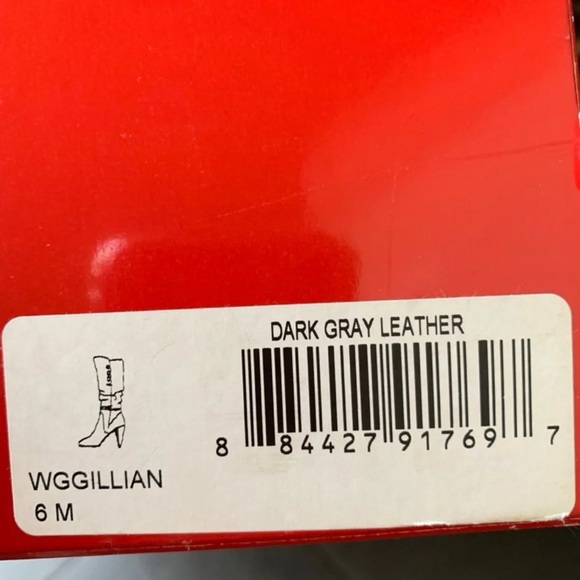 Guess Shoes Guess Womens Gray Leather Tall Boots Sz 6 Poshmark